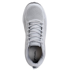 FUEL Vortex Men's Grey Sports Shoes - Breathable Mesh Upper, Lightweight EVA Sole, Comfortable Fit and Stylish Design for Walking, Running, Gym, Casual Wear, Daily Use and Outdoor Activities, (Grey)