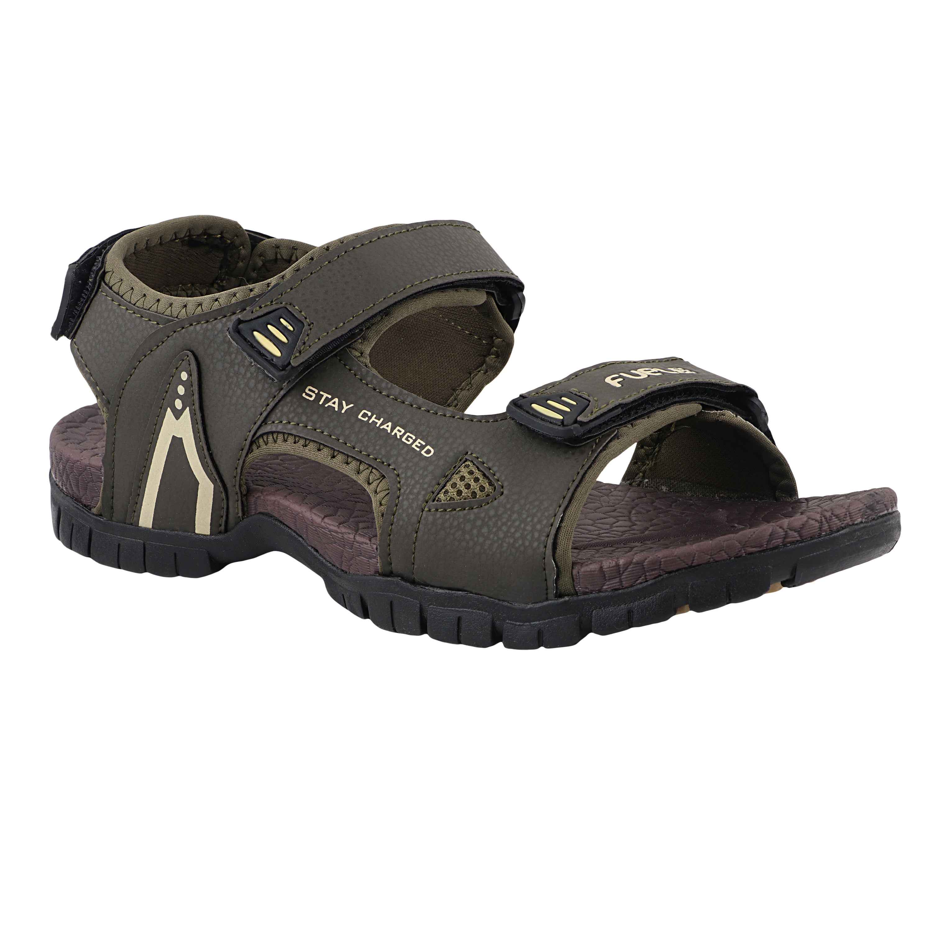 Fuel Rambo-04 sandal for Men  (OLIVE & BEIGE )