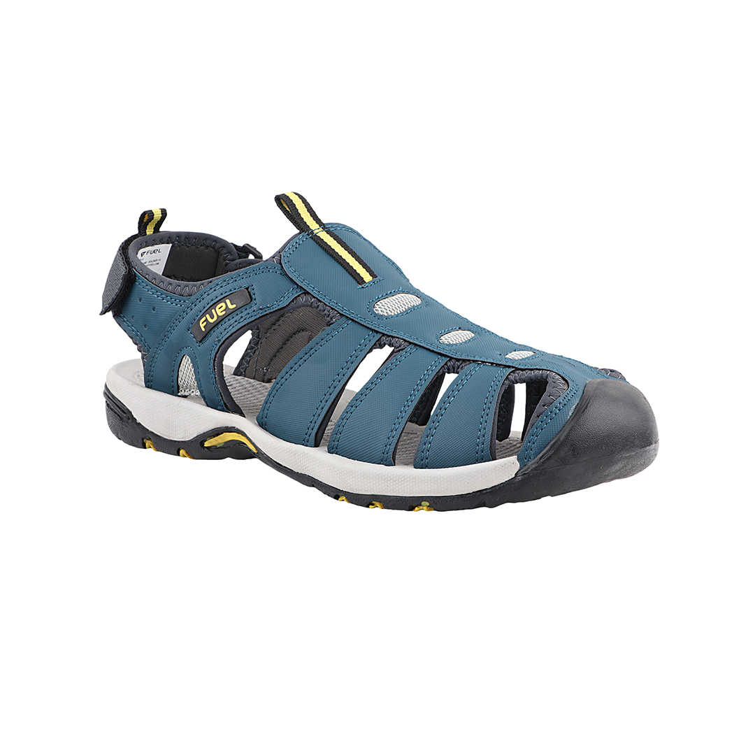 Fuel Soldier-11 Sandal For Men's (Navy/Yellow)