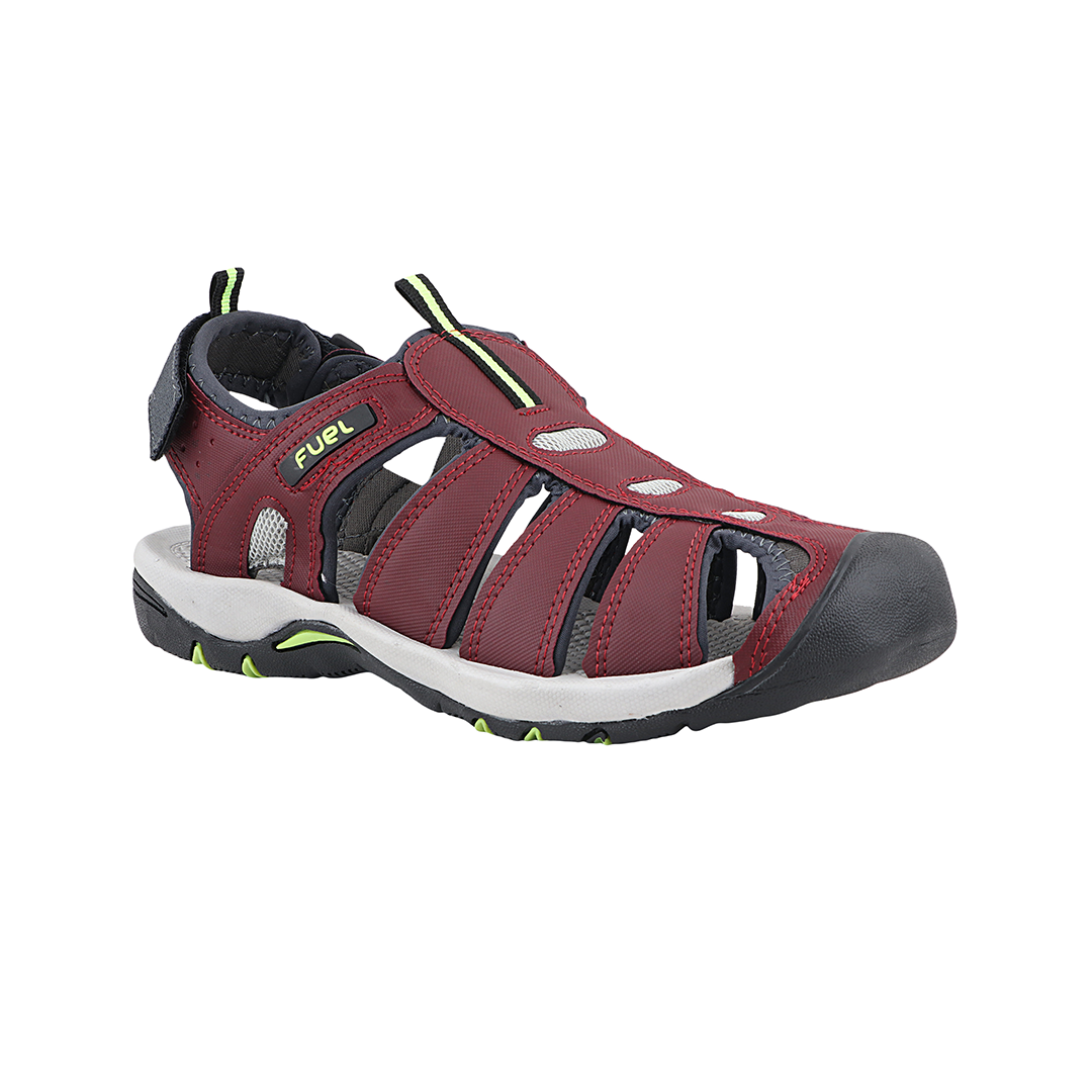 Fuel Soldier-11 Sandal For Men's (Maroon/Green)