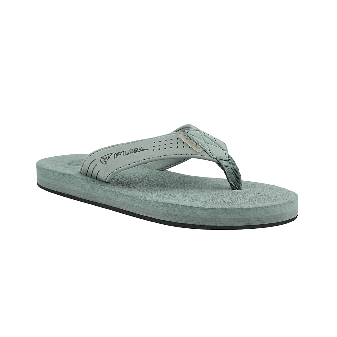 FUEL Men's Slippers, Flip Flops For Men (FMS-01) MIST GREEN