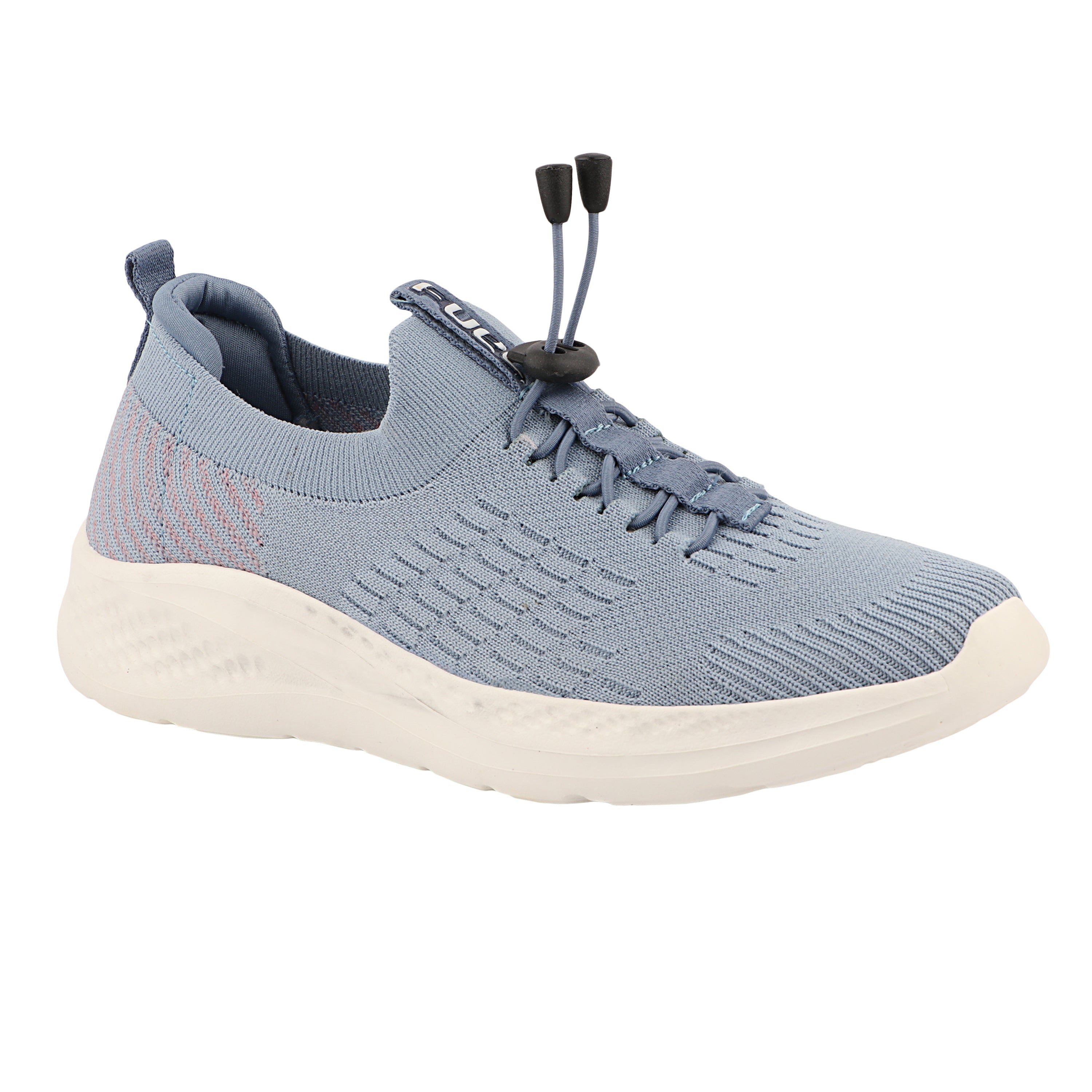 FUEL Lacy Breathable & Cushioned Footbed Running & Walking Lace-Up Sports Shoes For Women's (Blue)