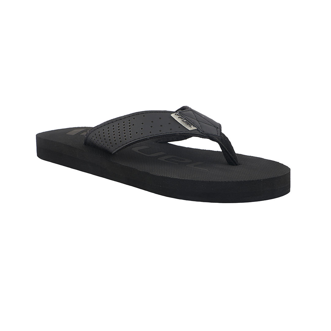 FUEL Men's Slippers, Flip Flops For Men (FMS-02) BLACK