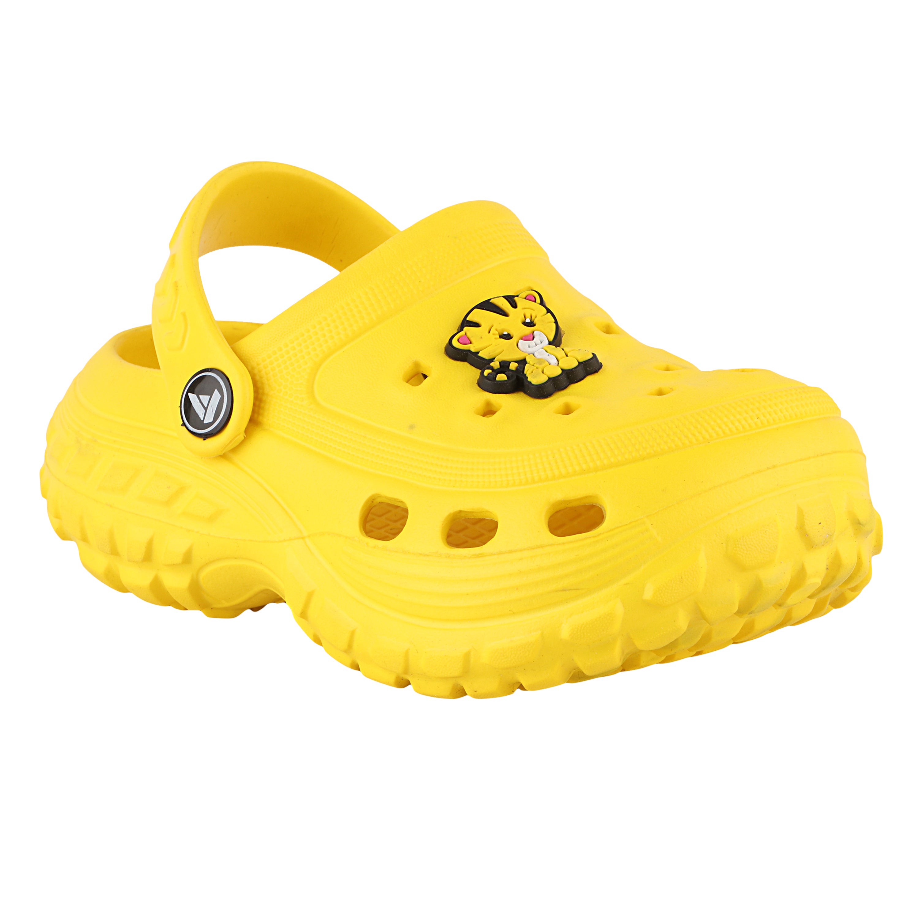 FUEL Clogs Slipper For 4-10 Years Boys/Girls/Toddler (Poddle-Yellow)