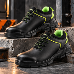 FUEL Reevon-05 ISI Mark Work Safety Shoes for Men – 200J Non-Metallic Toe Protection, Kevlar Insole, Breathable Lining & Durable Nitrile Sole