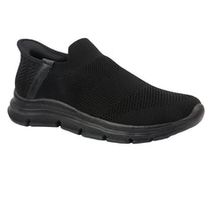 FUEL Flow Casual & Soft Cushioned Footbed Slip-On Sports Shoes For Men's (Black)
