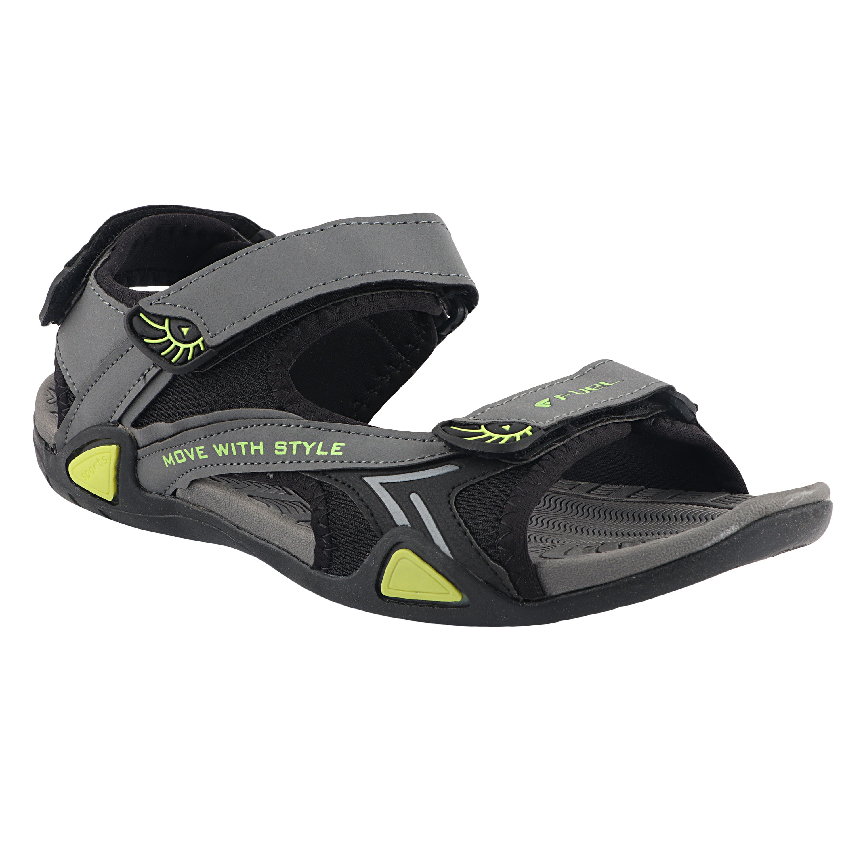 Fuel Victor Sandals For Men's (D Grey-P Green)