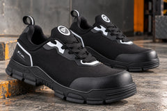 FUEL Reevon-01 Fabric Upper with Nitrile Rubber Sole Safety Shoes in 200J Composit Toe Cap (Black)
