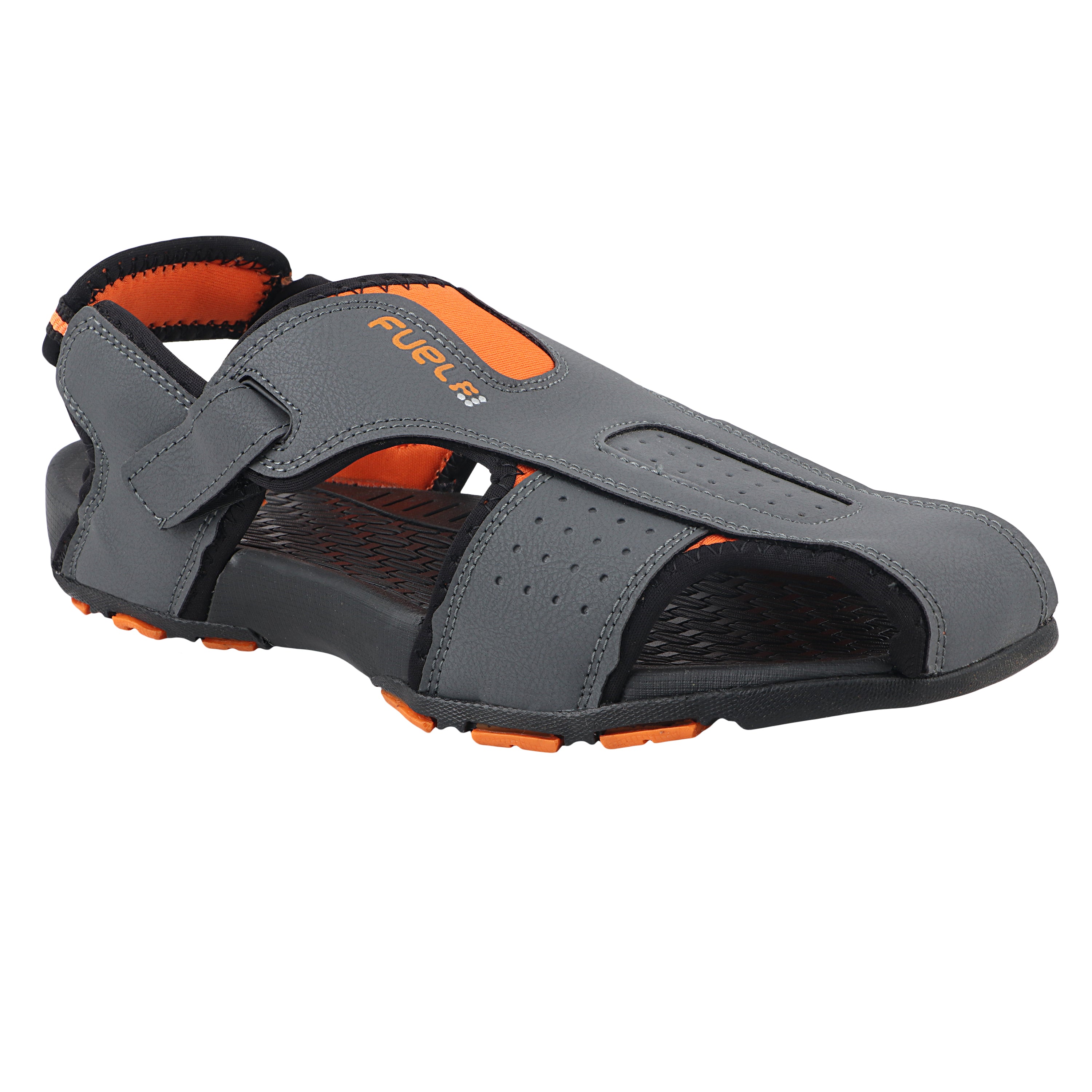 Fuel Neston Sandal For Men's (D.GREY/ORANGE)