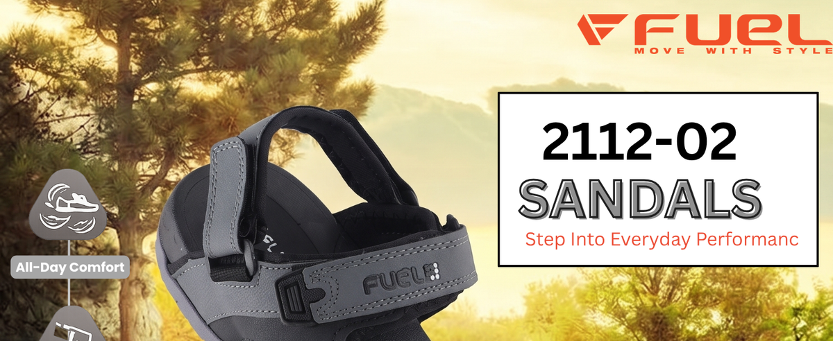 FUEL 2112-02 Men’s Outdoor Comfortable Daily Wear Sports Sandals (Black)
