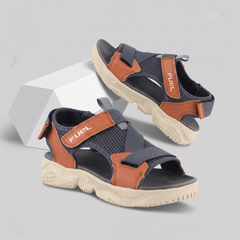 FUEL Gabbro Chunky Sports Sandals for Men (Grey)