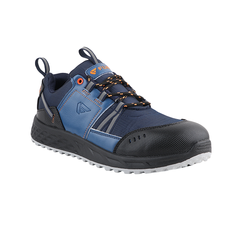 FUEL Flute Industrial Steel Toe Safety Shoes for Men in Synthetic Upper & PVC double density Sole (Blue)