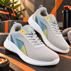 FUEL Rainbow Comfortable and light-weight Sports Shoes For Men (Grey)