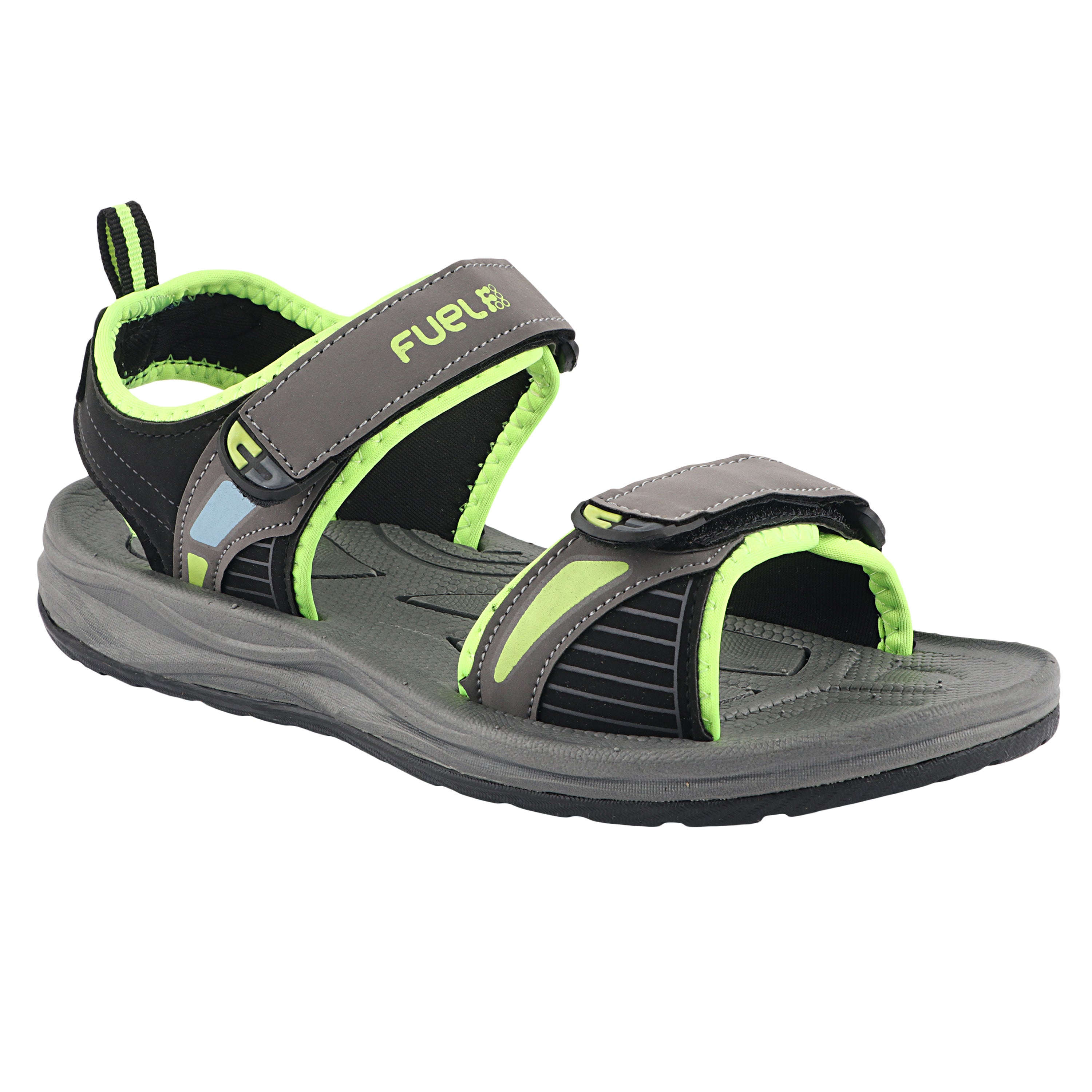 Fuel LEO Sandal For Men (Grey & P. Green)