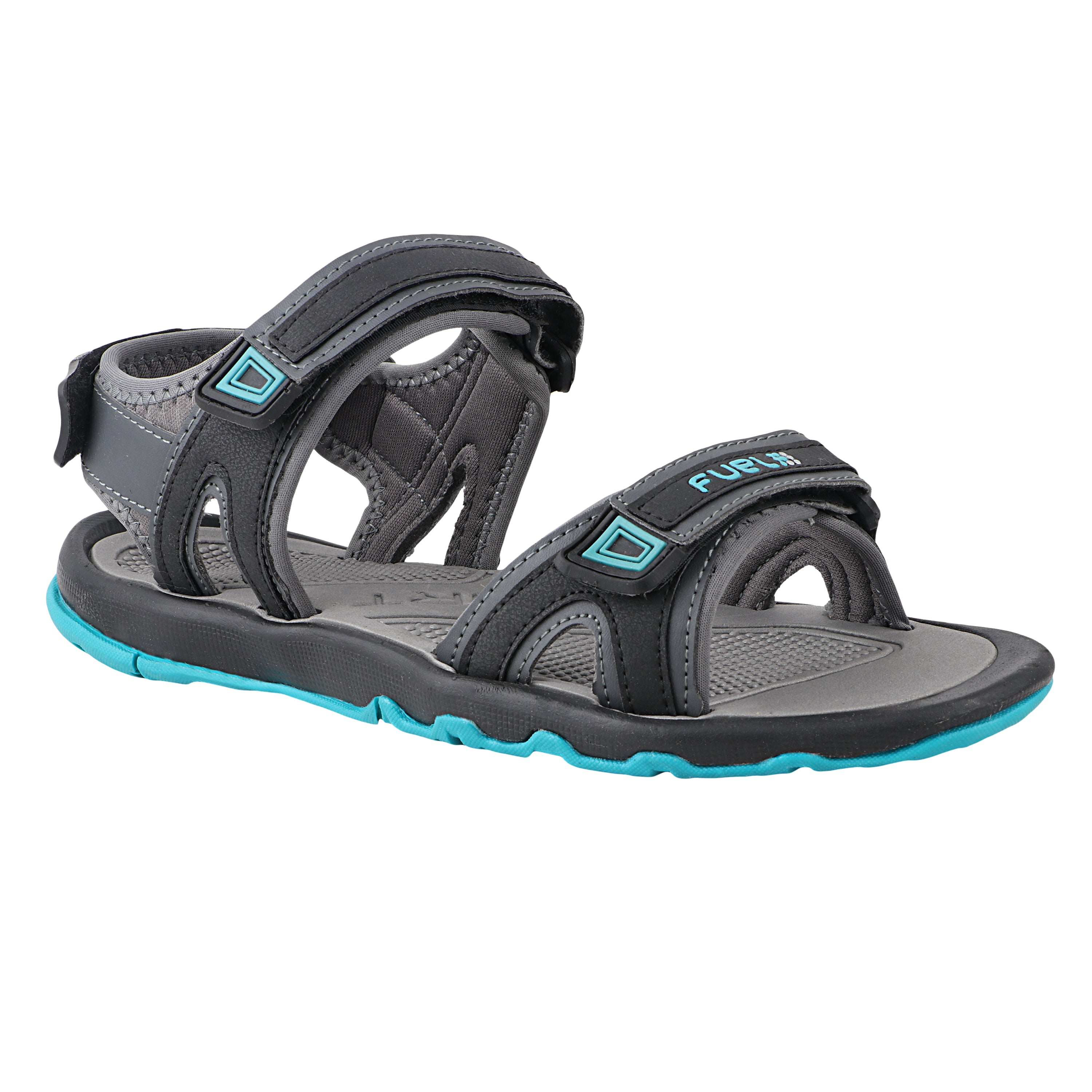 Fuel Captain Sandal For Men's (GREY/AQUA)