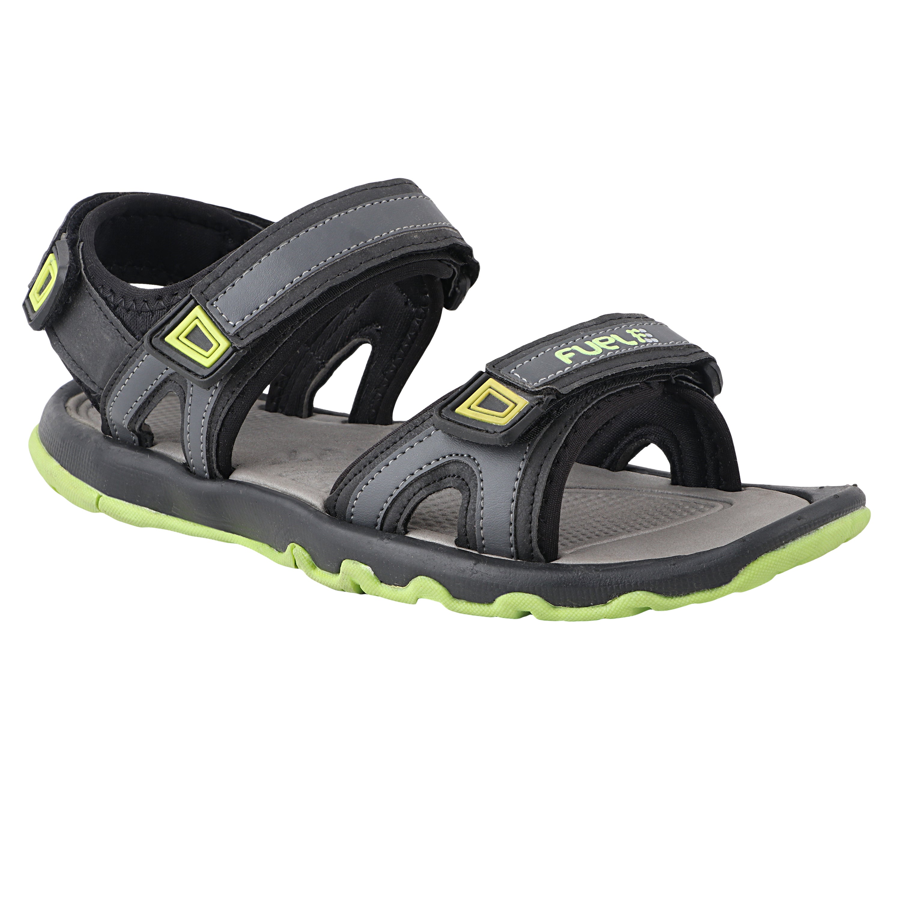 Fuel Captain Sandal For Men's (GREY/P.GREEN)