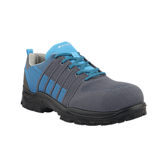FUEL Aqua Composite Toe Safety Shoes for Men – 200J Rated, Knitted Upper, PU Sole, Lightweight Industrial Work Shoes (Blue)