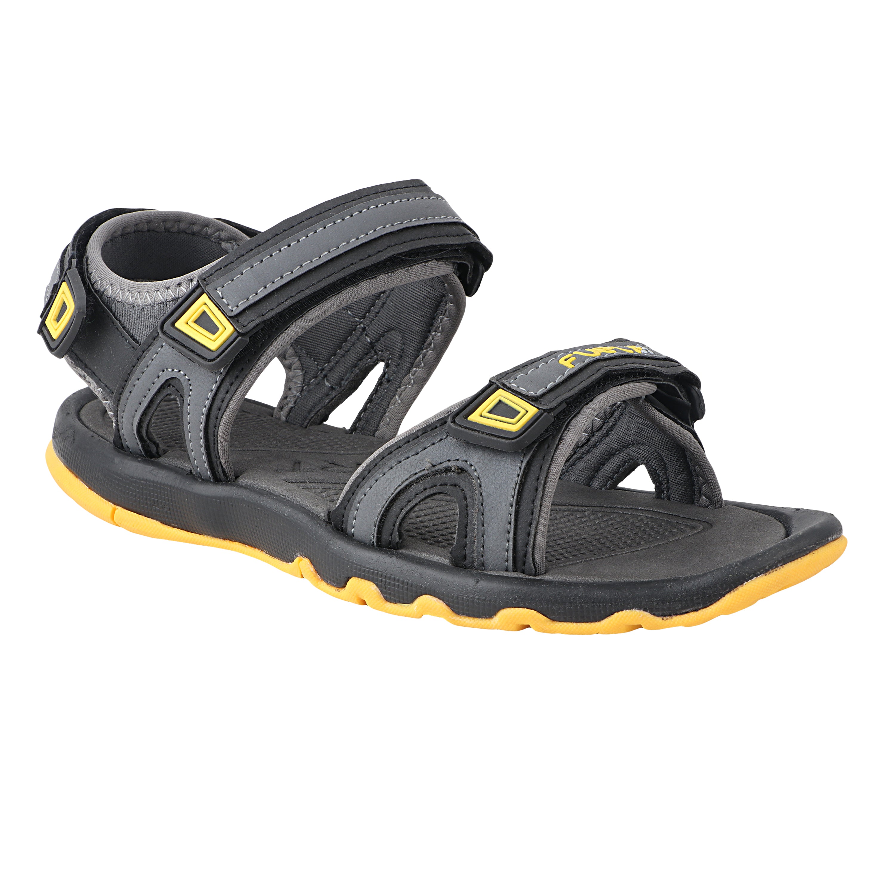 Fuel Captain Sandal For Men's (GREY/YELLOW)