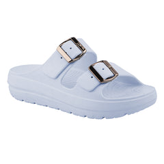 FUEL Florida Lightweight and Comfortable with Soft Cushioned Footbed & Slip-On Design for Women's (Ice-Blue)
