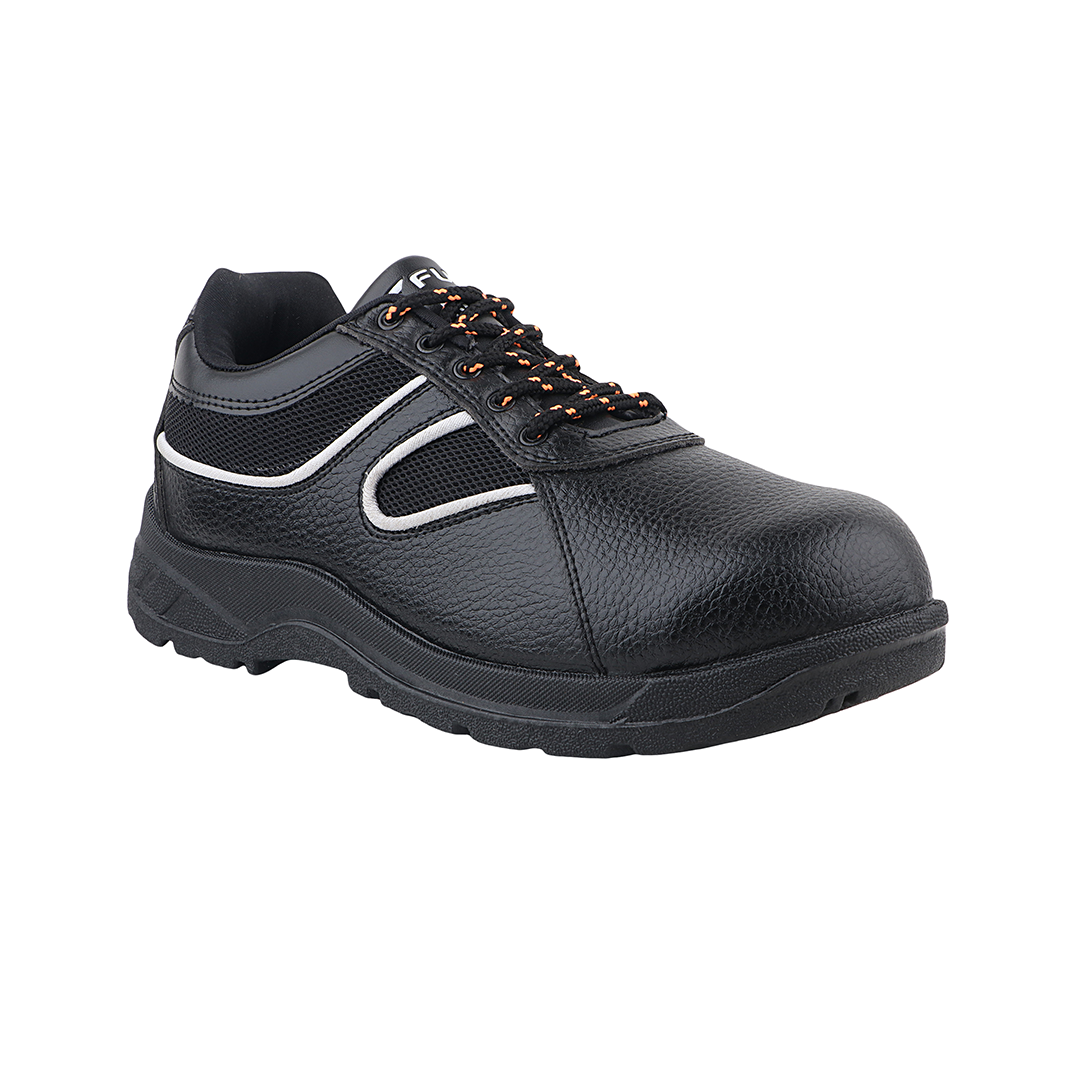 Fuel Shank Comfortable and light-weight ISI Marked Industrial Safety Shoe For Men's (Black)