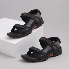 FUEL Timberland-02 Comfortable Casual Sandals for Men (Black)