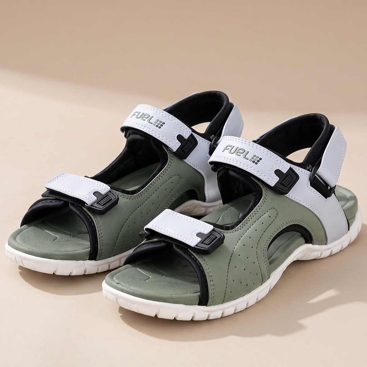 FUEL 2112-02 Men’s Outdoor Comfortable Daily Wear Sports Sandals (Sea-Green)