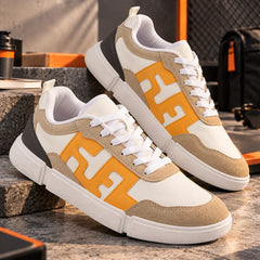 FUEL Striker Athletic Lightweight with Durable PVC Sole and Cushioned Comfort Shoes for Men's (White)