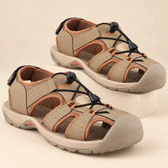 FUEL Soldier-02 Flexible Fisherman Sandals for Men (Beige)
