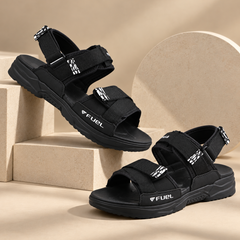 FUEL Combat-01 Breathable & Anti-Skid Outdoor Sandals For Men's (Black)