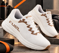 FUEL Airfly Comfortable and Light weight Sport Shoes for Men's (White)