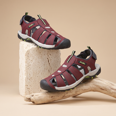 FUEL Soldier-11 Comfortable Sandal For Men's (Maroon)
