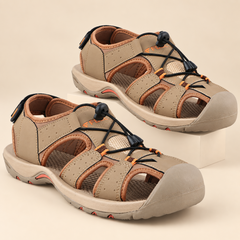 FUEL Soldier-02 Flexible Fisherman Sandals for Men (Beige)