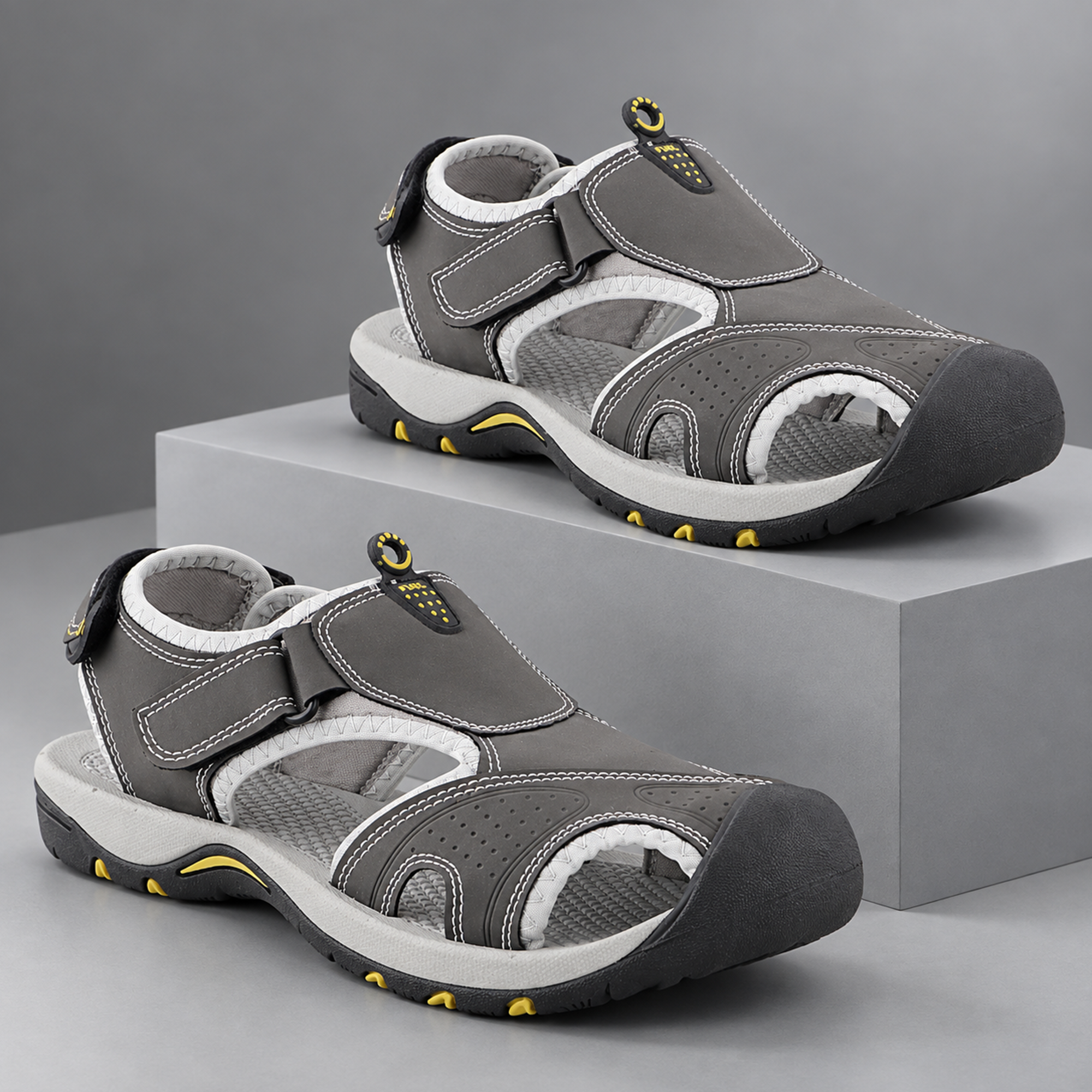 FUEL Soldier-04 Fisherman Sandals for Men (Grey)