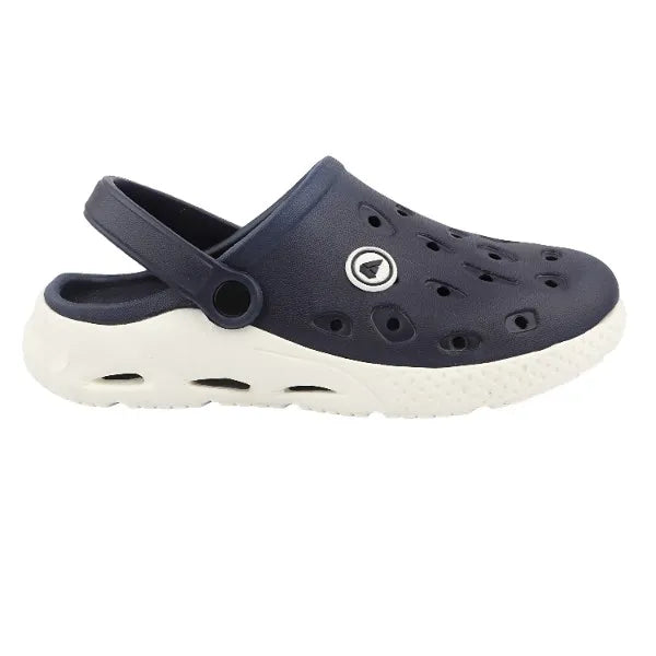 FUEL XO-Rova Clogs for Men – Lightweight & Comfortable EVA Clogs with Cushioned Footbed, Slip-On Design and Durable Sole for Everyday Wear, (Navy)
