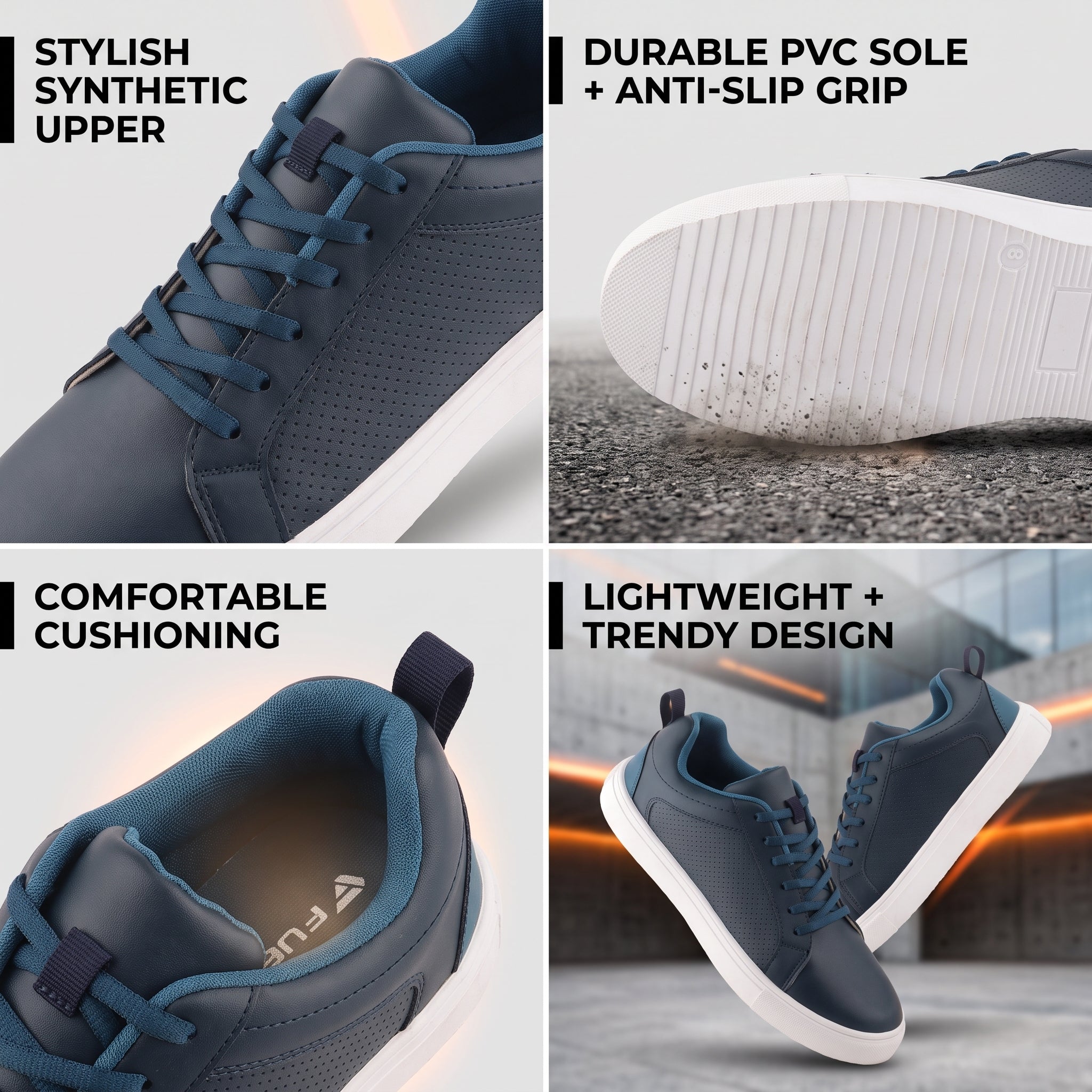FUEL Sneaks for Every Stylish & Comfort Step for Men's (Navy Blue)