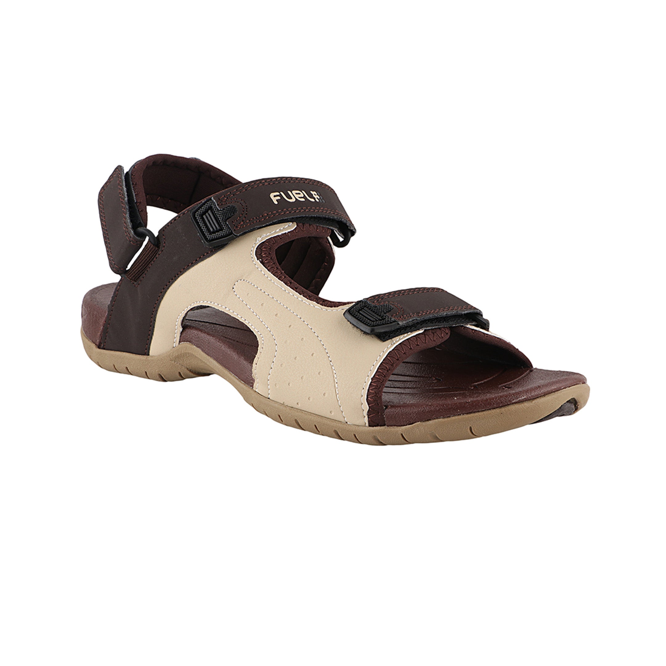 FUEL 2112-02 SANDALS FOR MEN'S (BROWN-BEIGE)