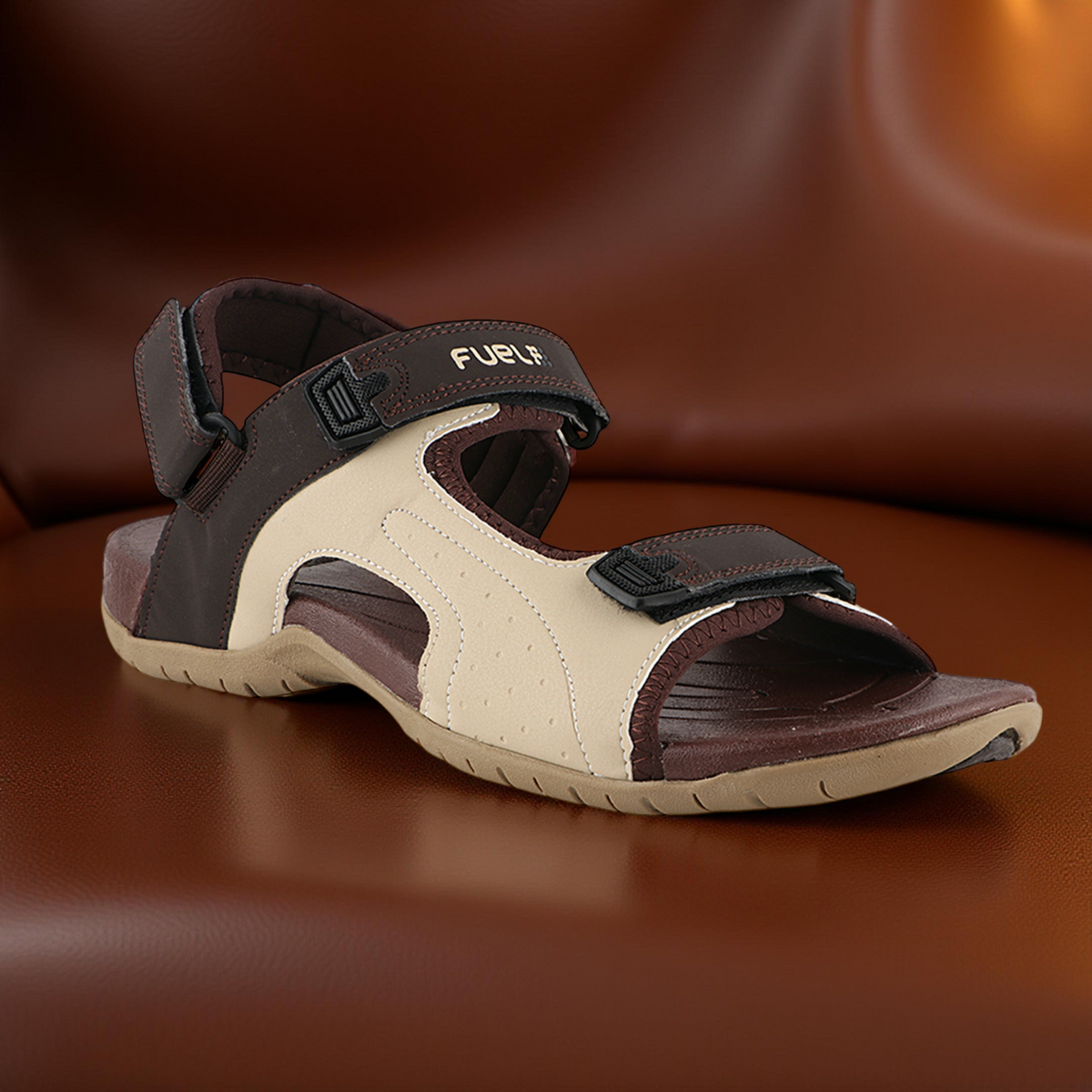 FUEL 2112-02 SANDALS FOR MEN'S (BROWN-BEIGE)