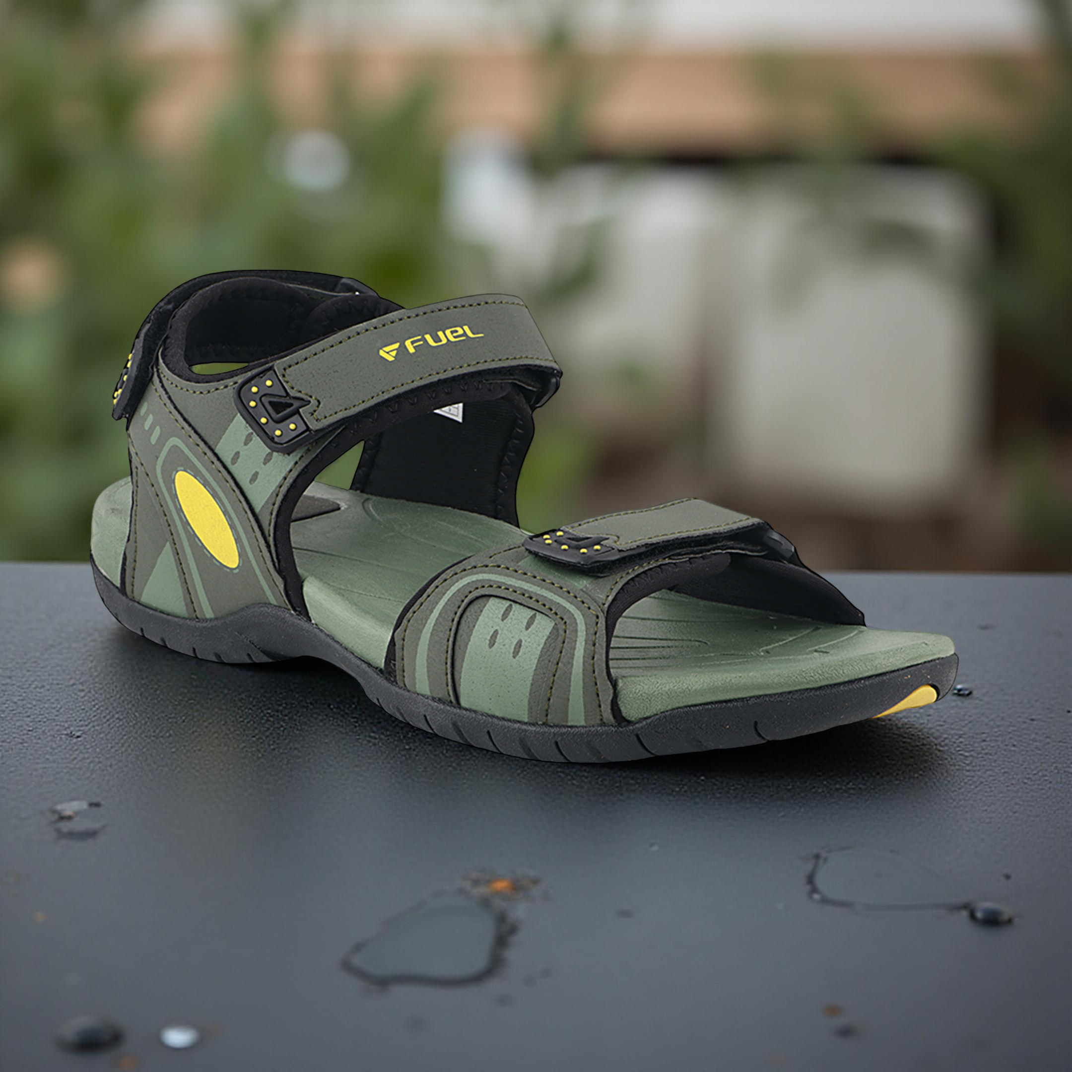 Fuel 2112-08  Sandal For Men's (OLIVE/YELLOW)