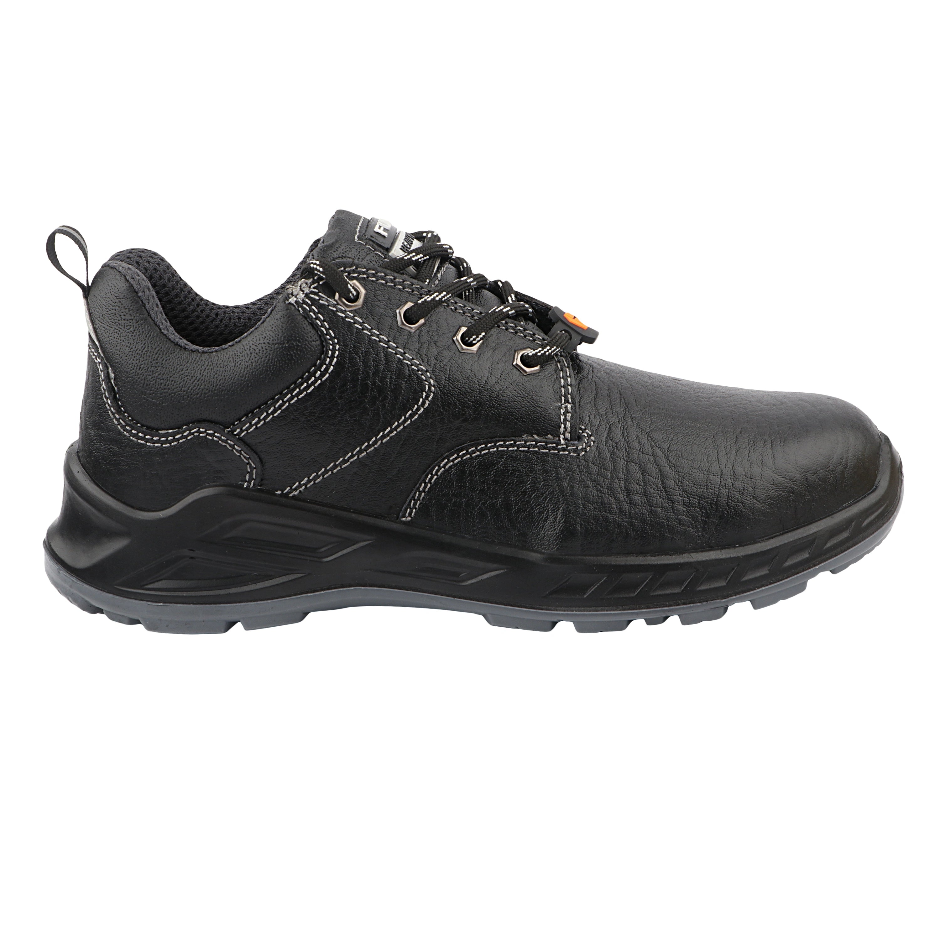 FUEL Smith-04 Safety Shoes for Men – Durable & Comfortable Protective Footwear with Secure Lace-Up Fit, (Black)