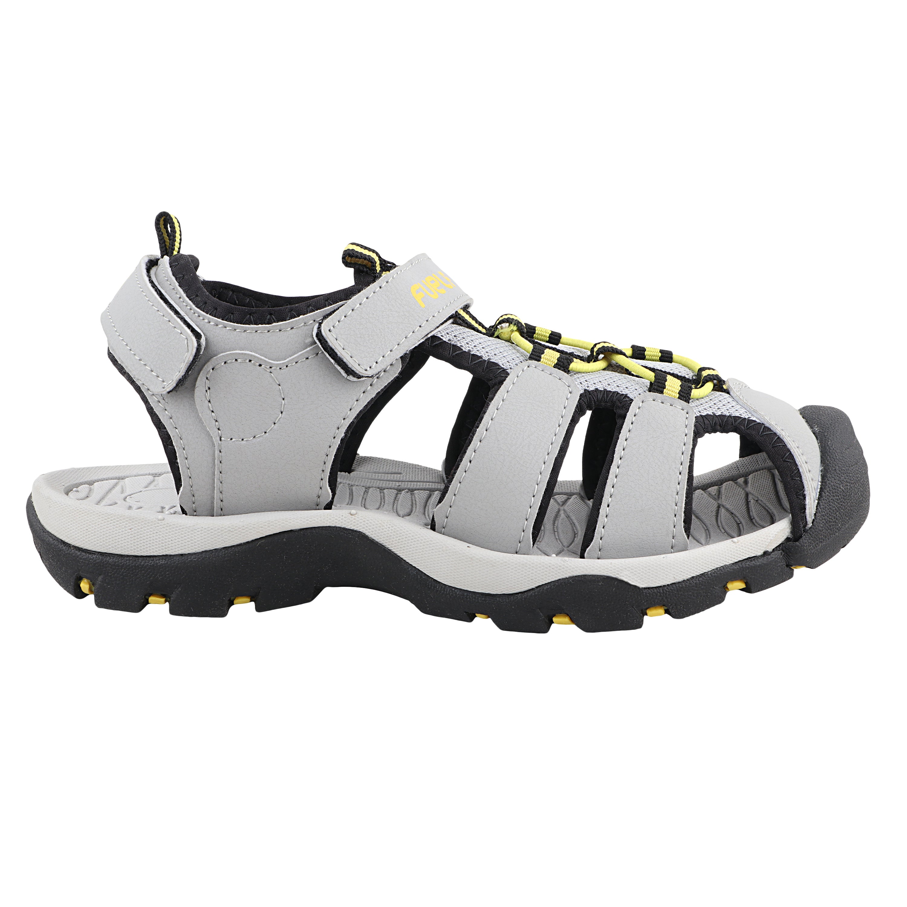 Fuel Luke Sandal For Boy's (Grey/Yellow)