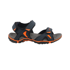 FUEL Jordan Men’s  Anti-Skid Sole Velcro Strap Outdoor Sandals (Navy-Orange)