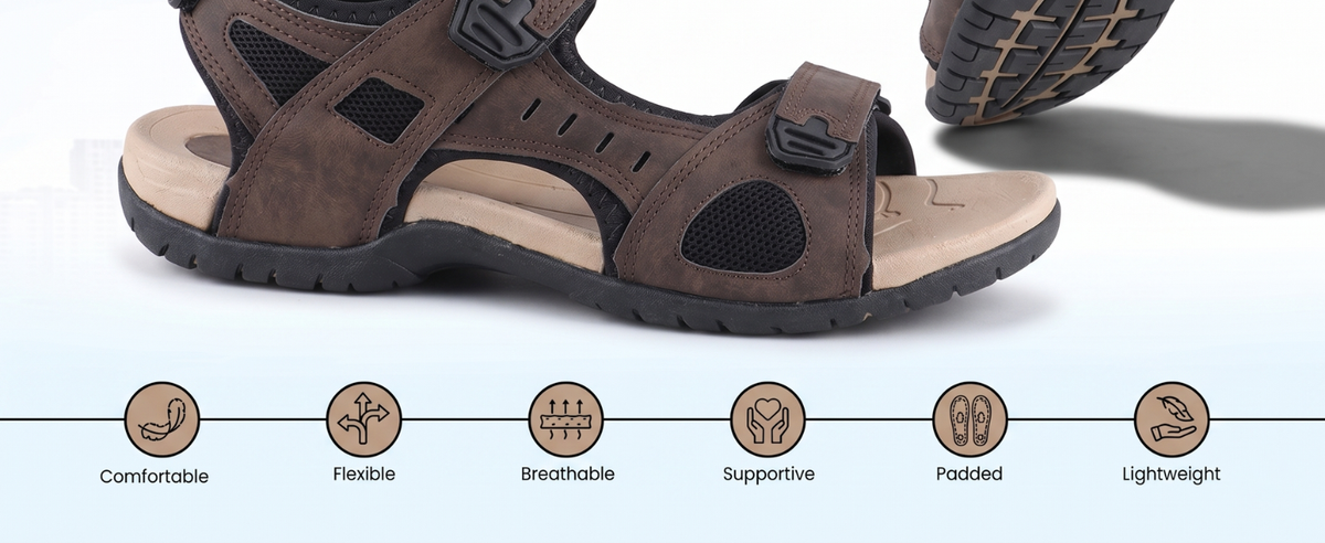 FUEL 2112-04 Casual Sports Sandal For Man (Brown)