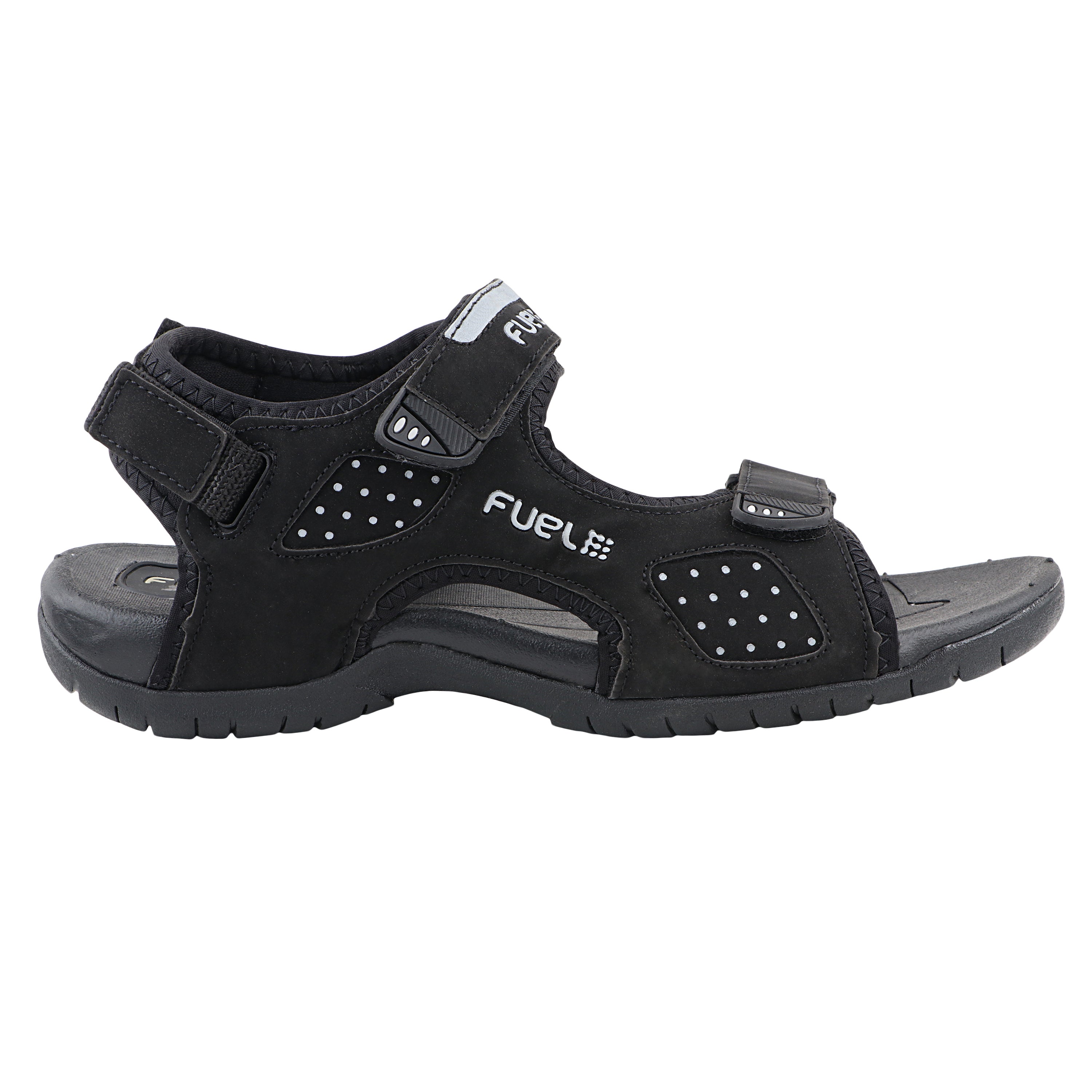 Fuel 2112-07 Sandal For Man ( Black & Sliver)