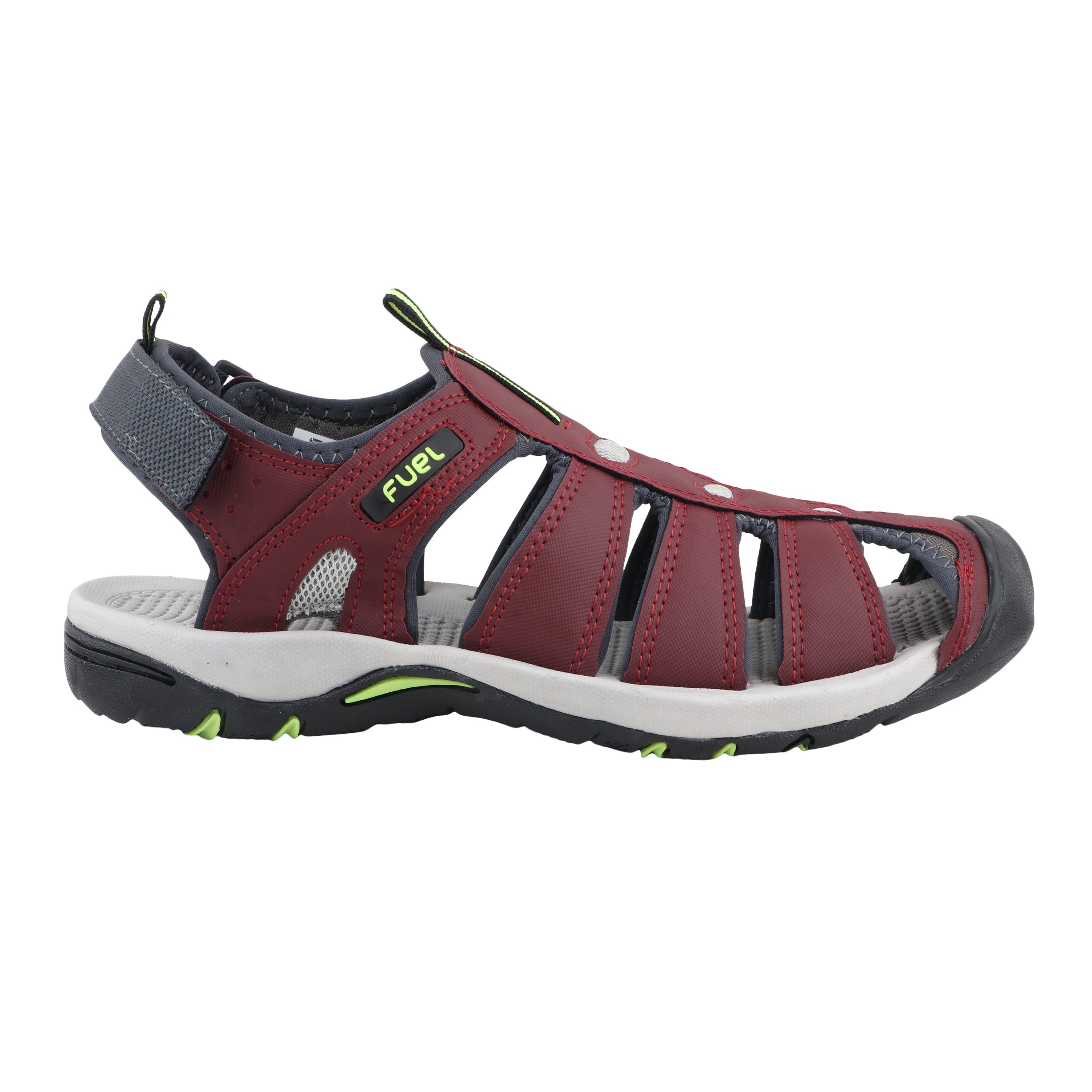 Fuel Soldier-11 Sandal For Men's (Maroon/Green)