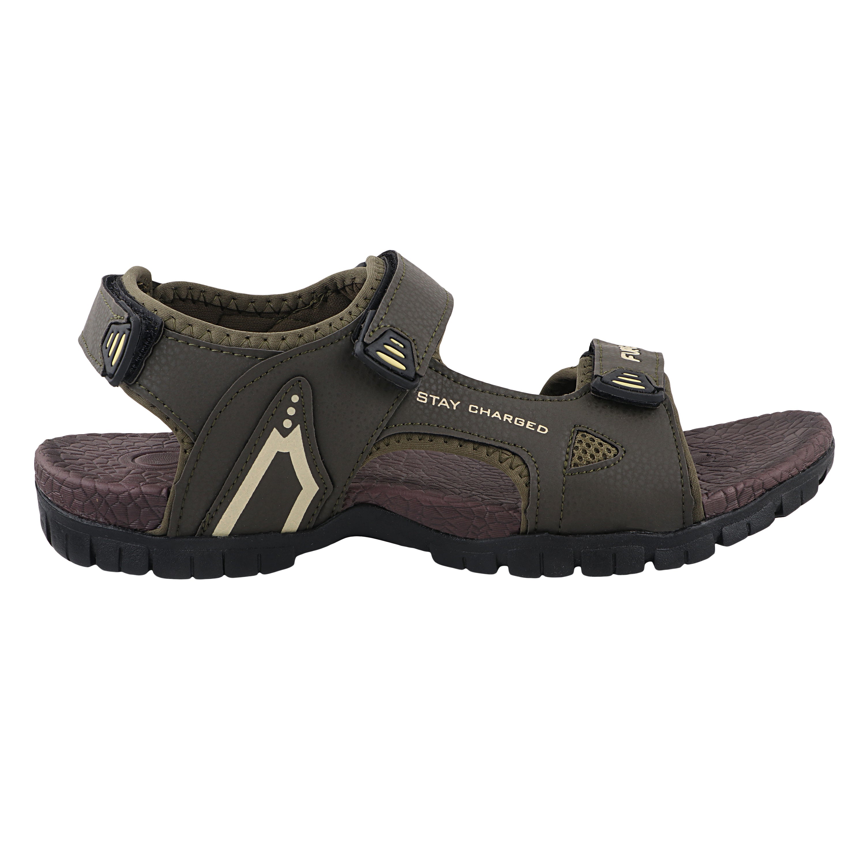 Fuel Rambo-04 sandal for Men  (OLIVE & BEIGE )