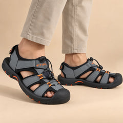 FUEL Soldier-02 Flexible Fisherman Sandals for Men (Grey)