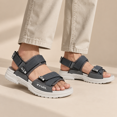 FUEL Combat-01 Breathable & Anti-Skid Outdoor Sandals For Men's (Grey)