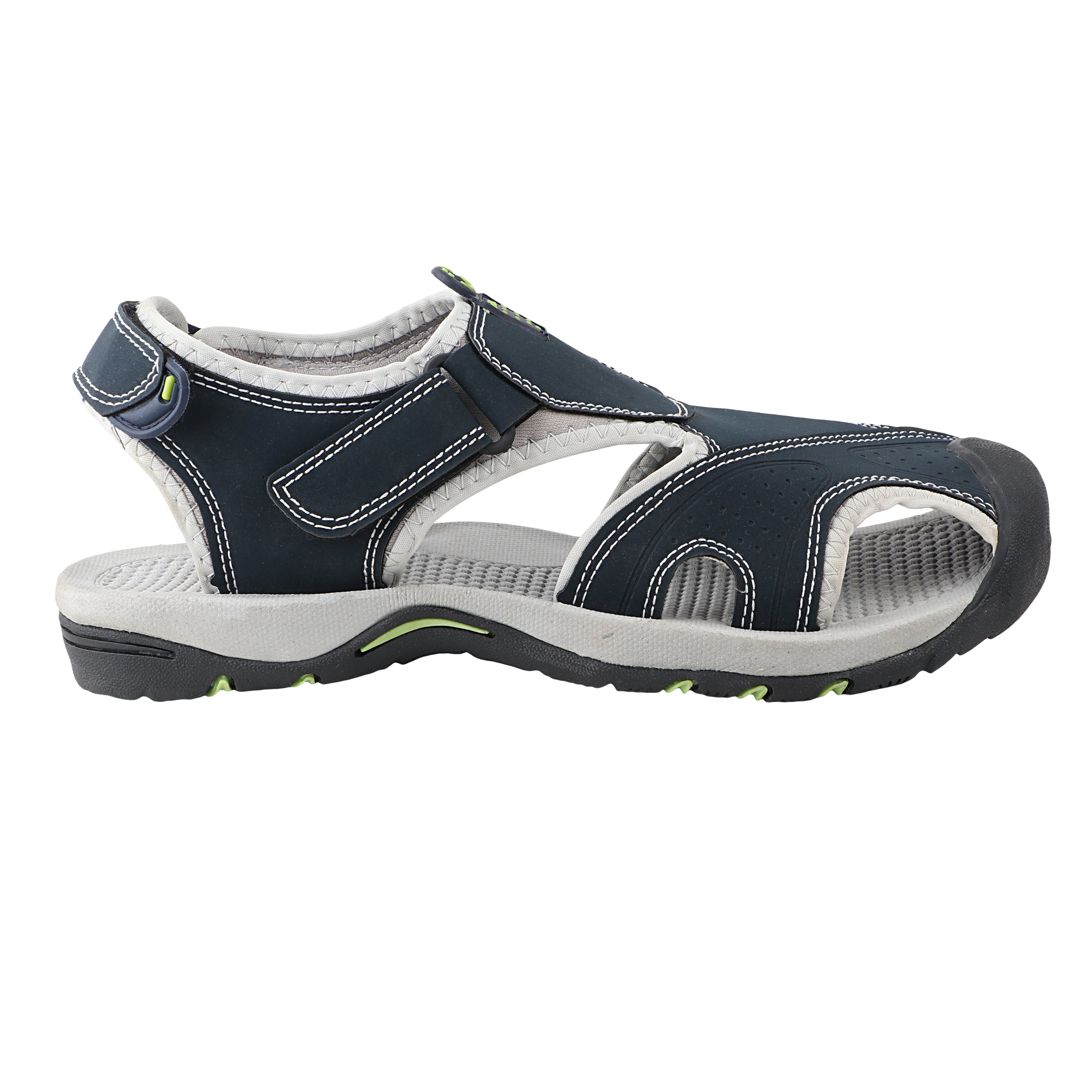 Fuel Soldier-04 Fisherman Sandals for Men (Navy-Grey)