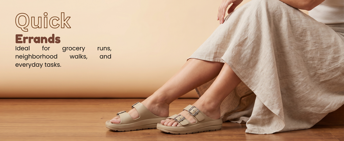 FUEL Florida Lightweight and Comfortable with Soft Cushioned Footbed & Slip-On Design for Women's (Beige)