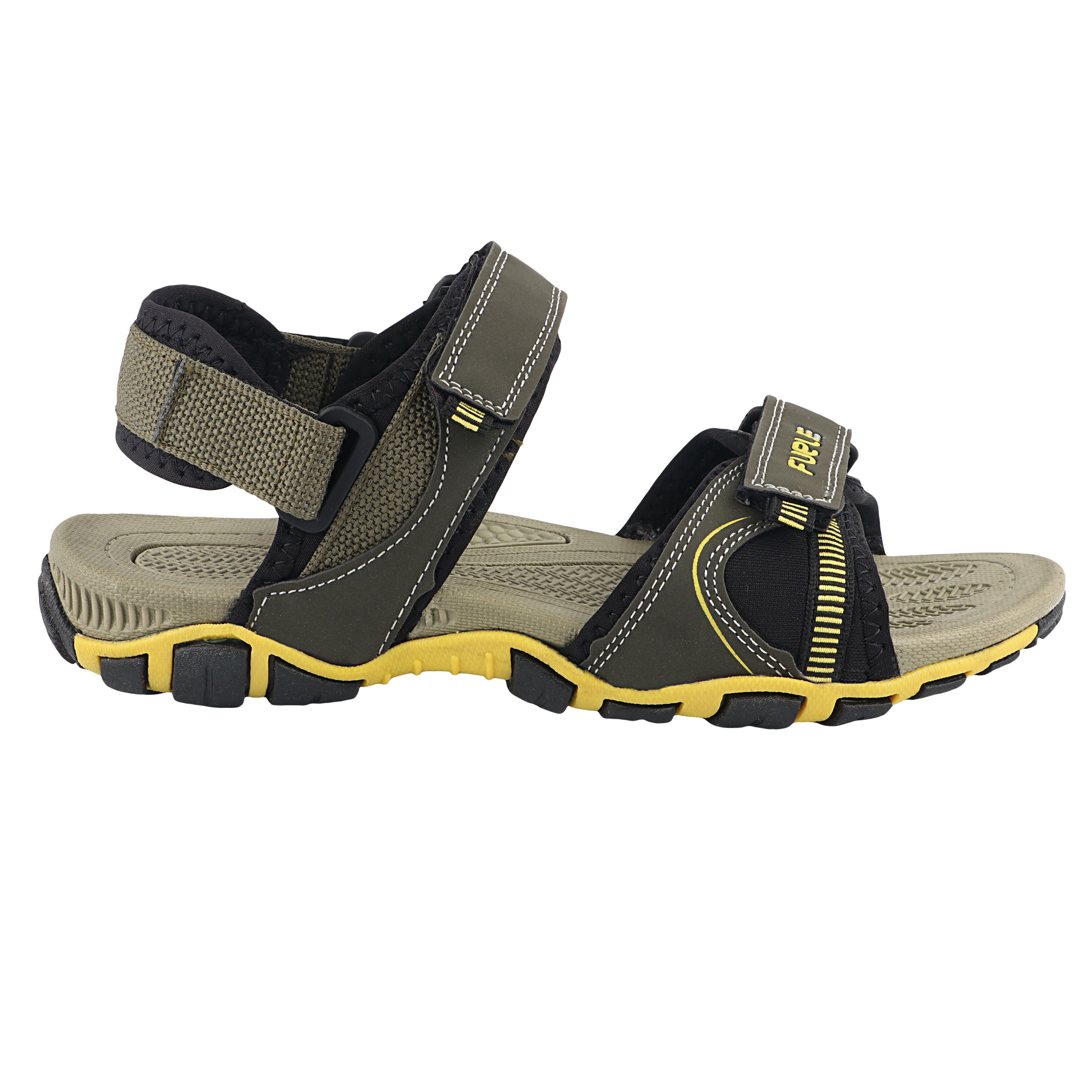 Fuel Bruno Sandals For Men's (Olive-Yellow)
